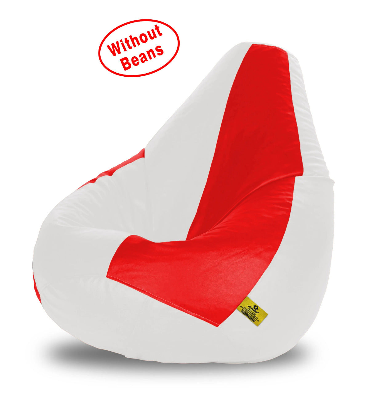 Bean Bag: 3XL RED&WHITE BEAN BAG-COVER (Without Beans)