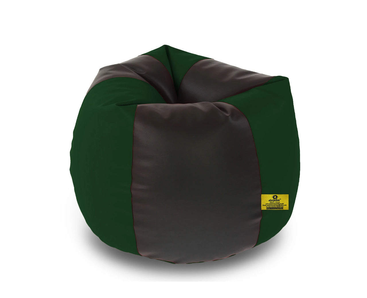 Bean Bags : XXL BLACK & B.GREEN BEAN BAG-FILLED (With Beans)