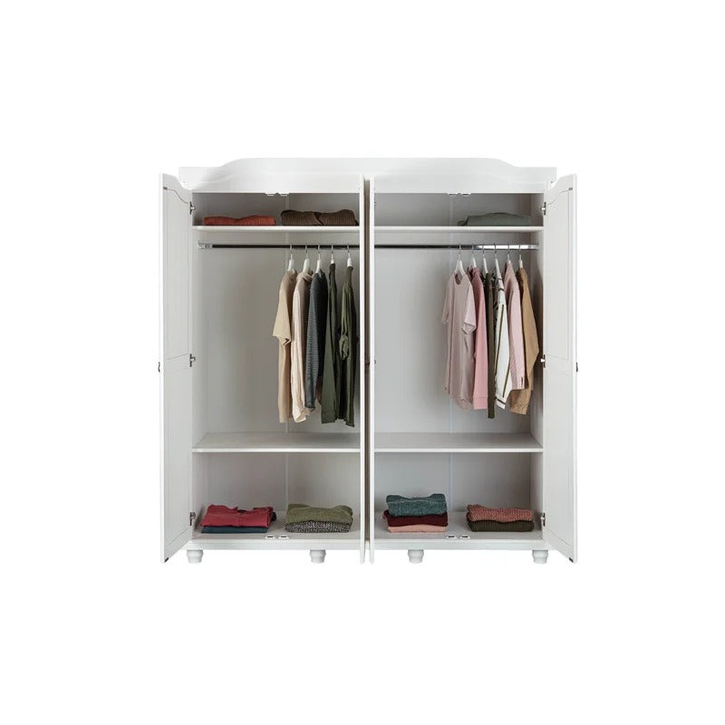 4 Door Wardrobe: Beautiful 4 Door Solid Wood Wardrobe