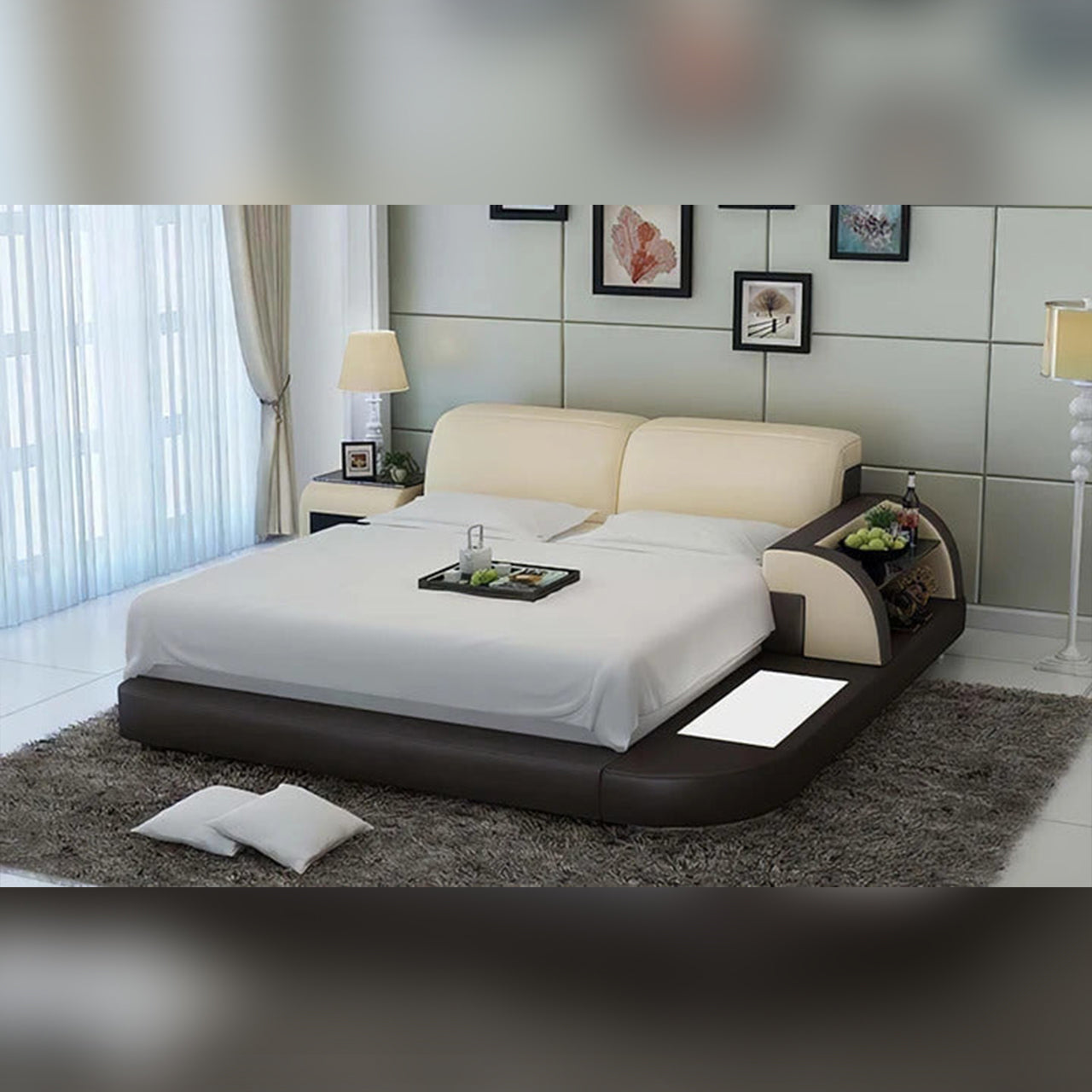 Bed HUNK Platform Bed with Storage