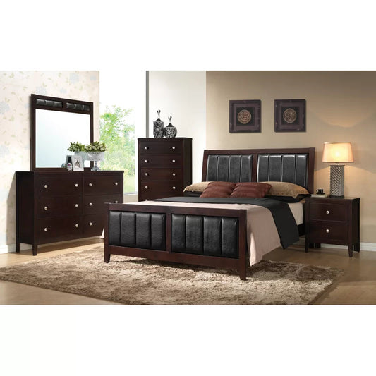 Bedroom Set: Dark Cappuccino Configurable Bedroom Set