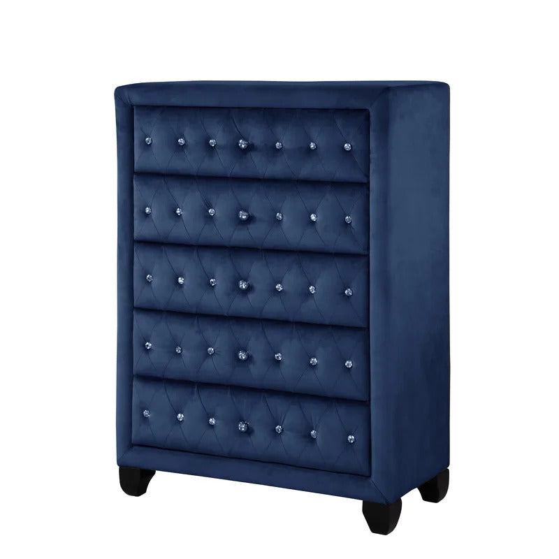 vBedroom Set: Full Bed 5 Piece Bedroom Set