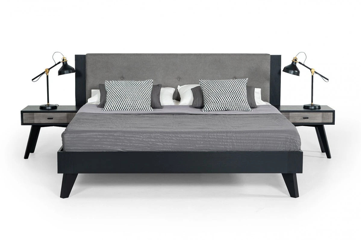 Bedroom Set: Grey & Black Bedroom Set