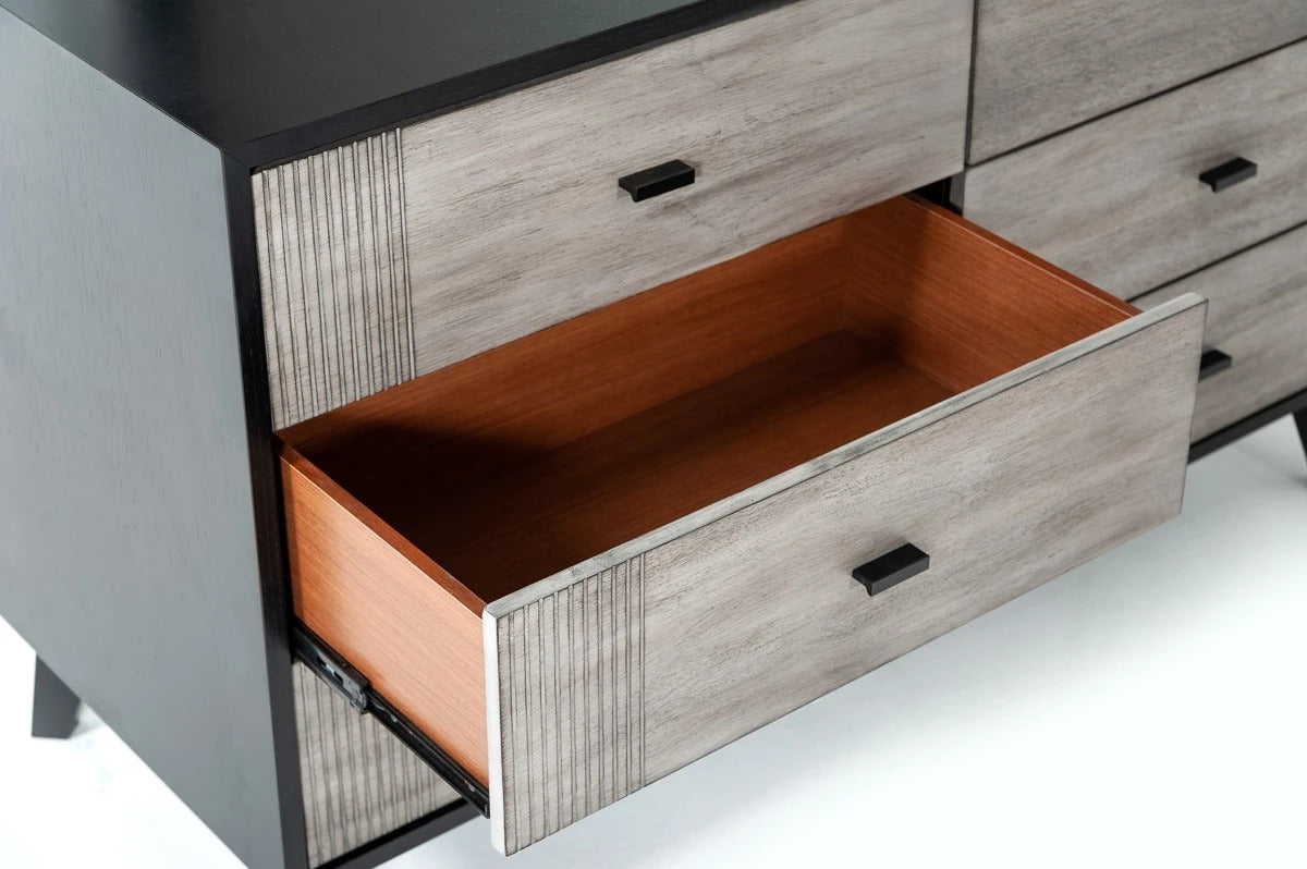 Bedroom Set: Grey & Black Bedroom Set