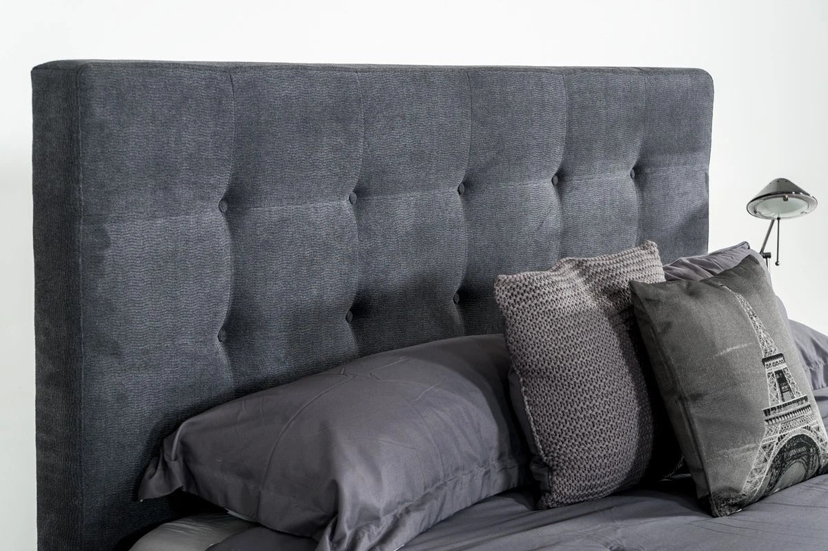 Bedroom Set: Grey & Walnut Bedroom Set