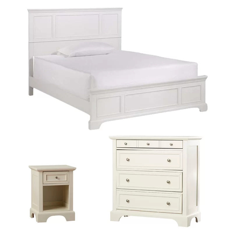 Bedroom Set: Hardwood Queen Standard 3 Piece Bedroom Set