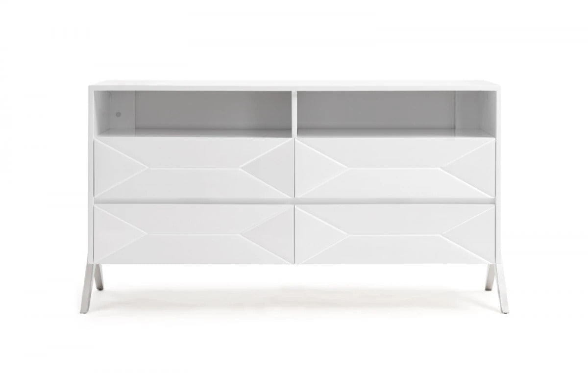 Bedroom Set: Modern White Bedroom Set