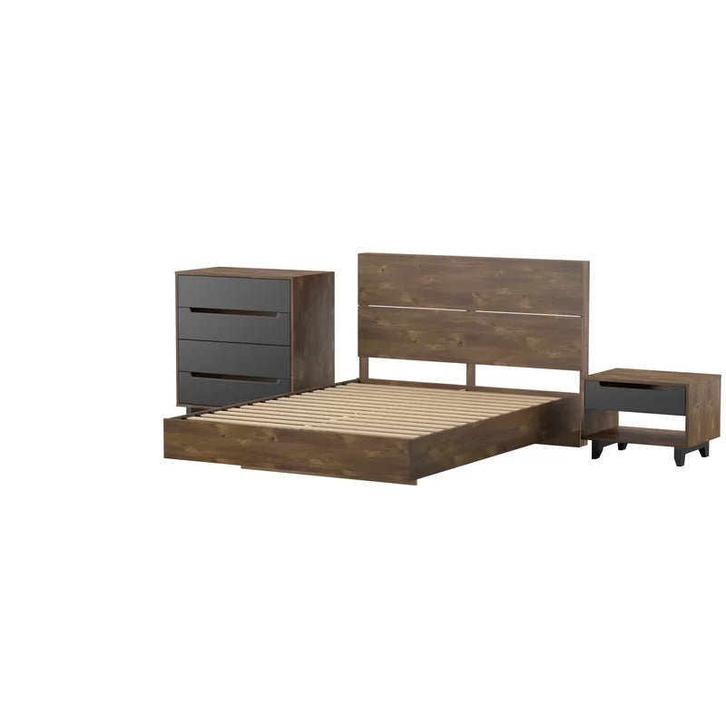 Bedroom Set: Platform 2 Piece Bedroom Set