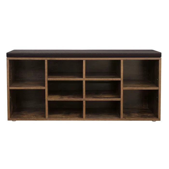 Benches: 10 Pair Shoe Rack With Seat, Storage Bench