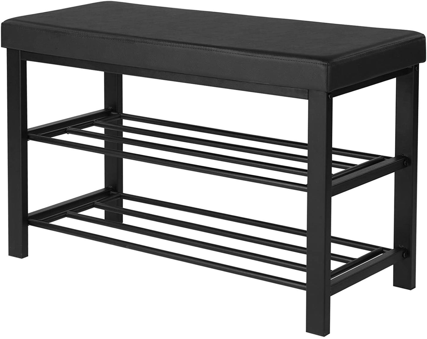 Benches: 3-Tier Shoe Rack with Storage Organizer with Foam Padded Seat