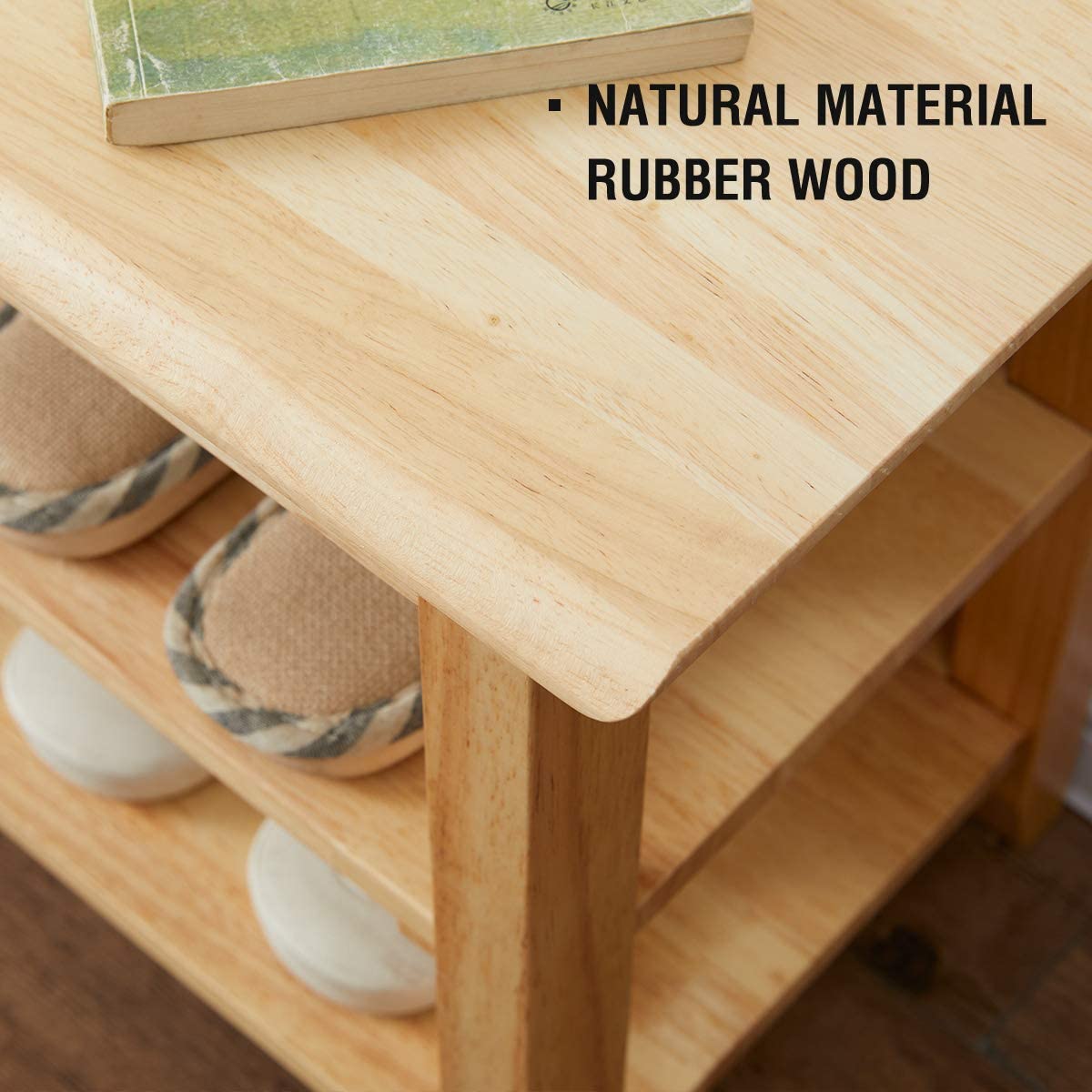 Benches: 3 Tier Wooden Storage Bench
