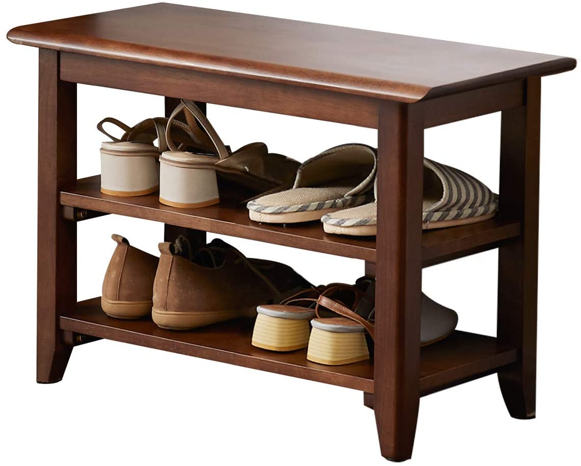 Benches: 3 Tier Wooden Storage Bench