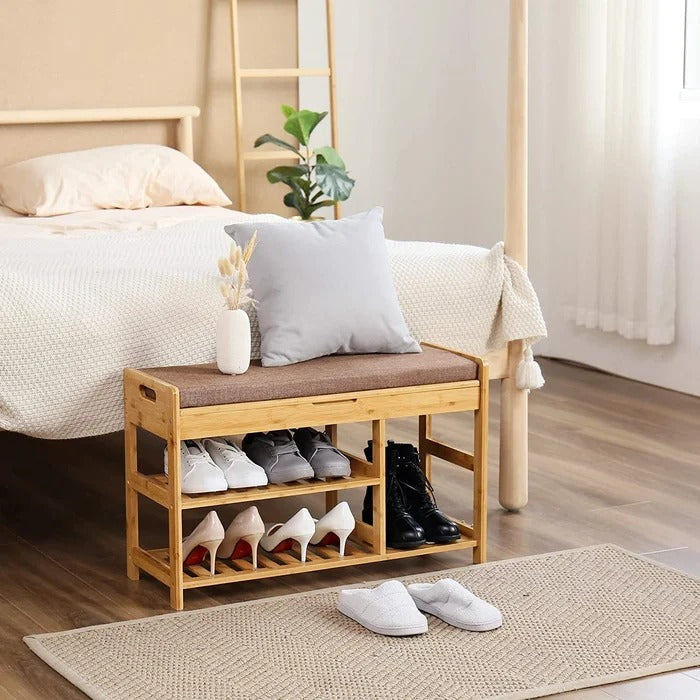 Benches: 5 Pair Shoe Rack With Seat
