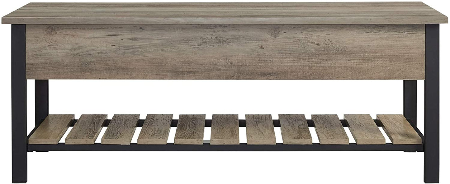 Benches: Lift Top Entry Bench with Bottom Rack