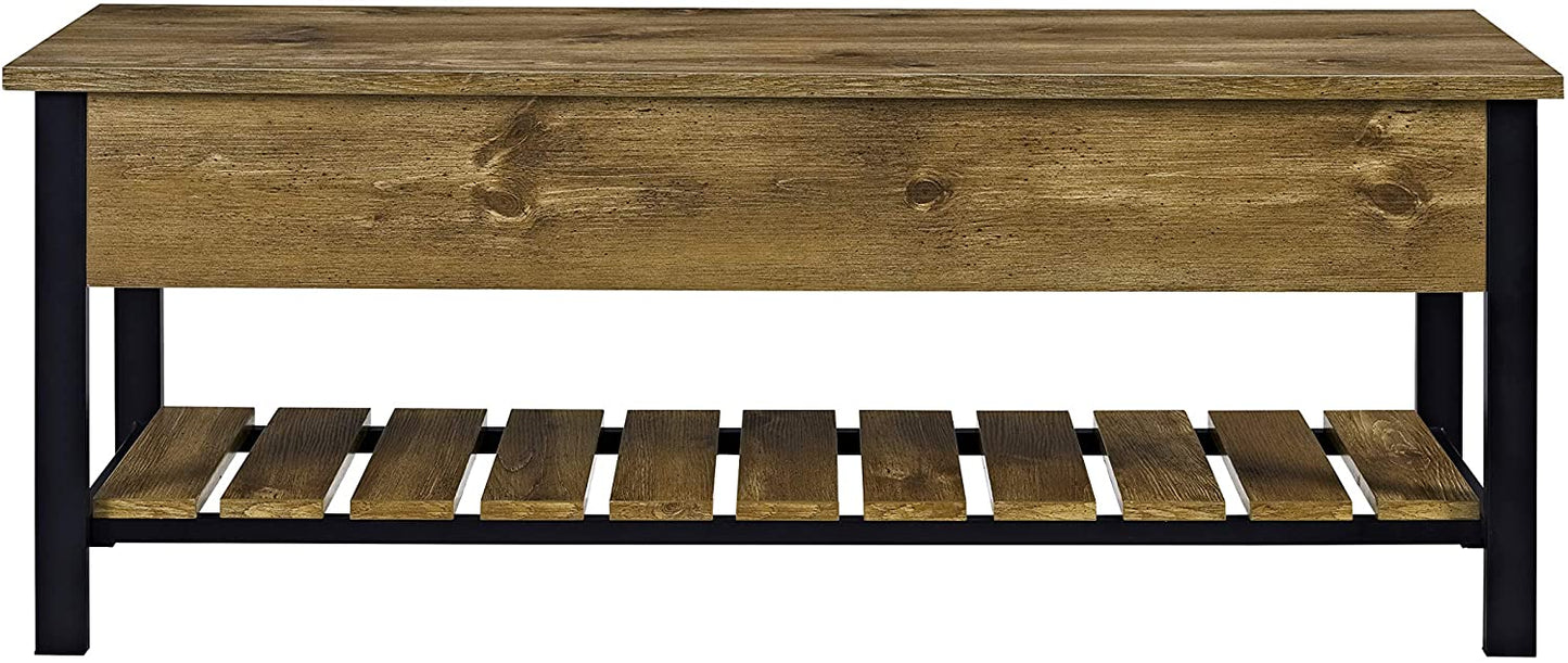 Benches: Lift Top Entry Bench with Bottom Rack