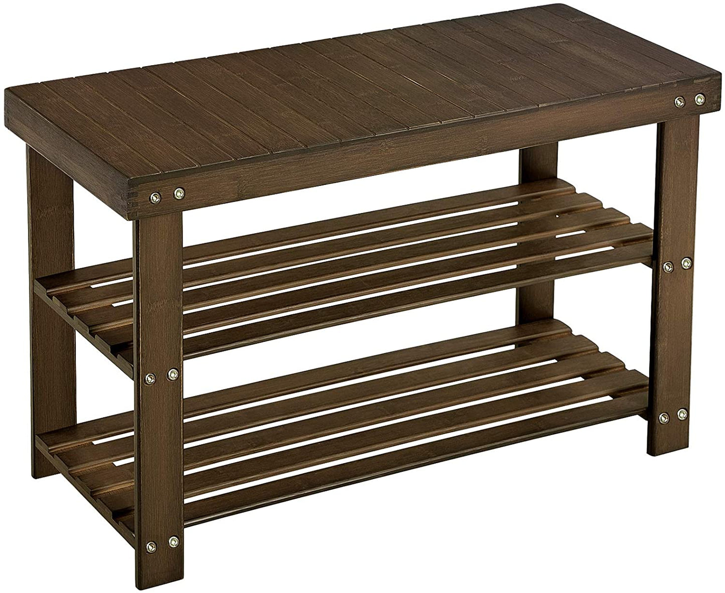 Benches : Shoe Rack Bench,3-Tier Bamboo Shoe Organizer,Storage Shelf Holds