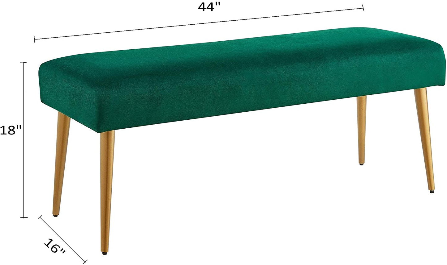 Benches : Upholstered Metal Legs Living Room Bench