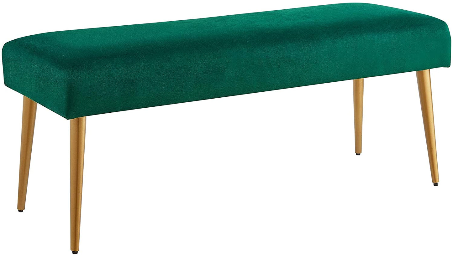Benches : Upholstered Metal Legs Living Room Bench