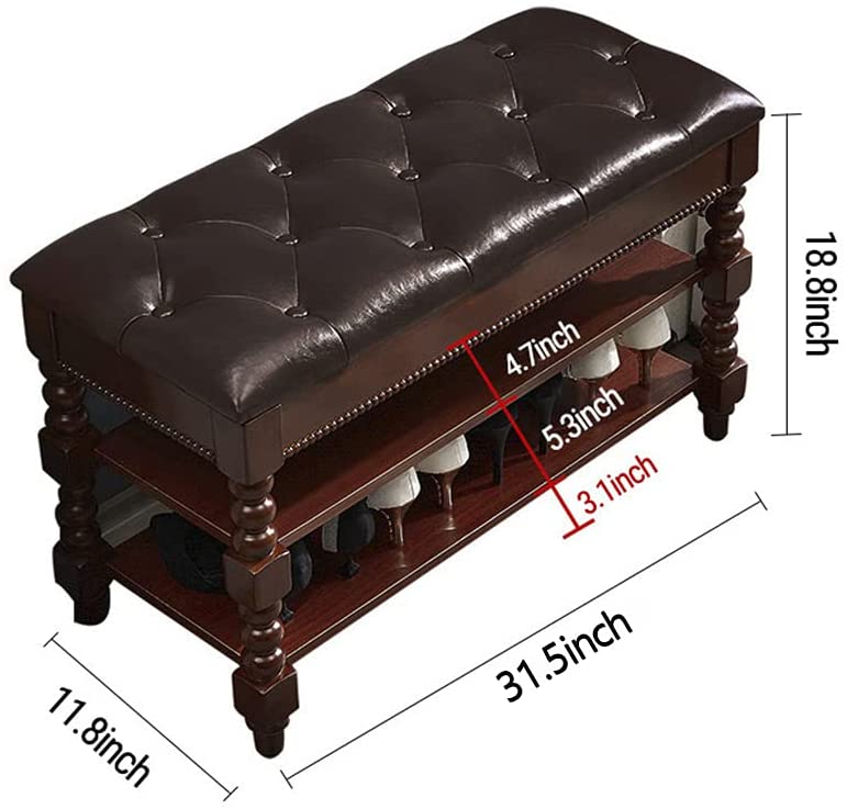 Benches: Vintage Shoe Rack with Seating for Entryway