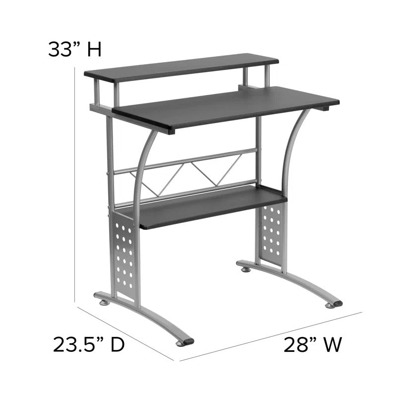 Computer Table: Black 28'' Computer Desk