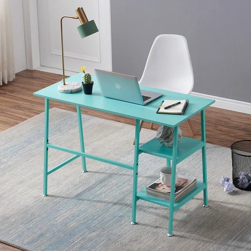 Computer Table: Blue 43'' Computer Desk