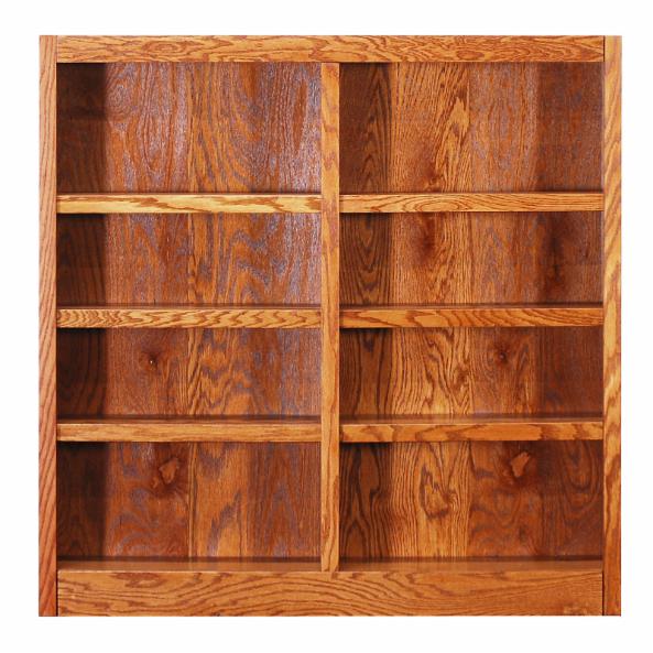 BookCase: Morgan Double Wide Wood Veneer Bookcase