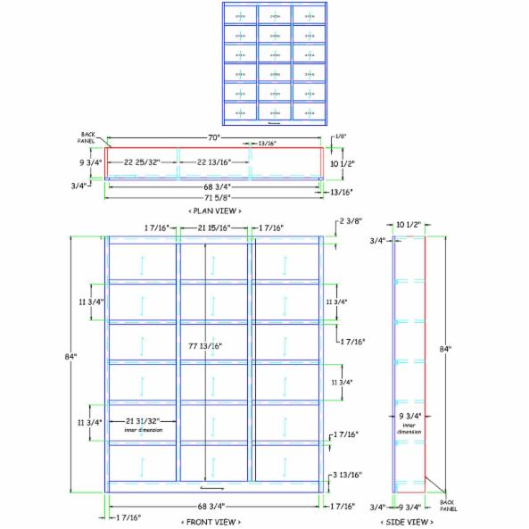 BookCase: Orinto 15 Shelf Wall Storage Bookcase