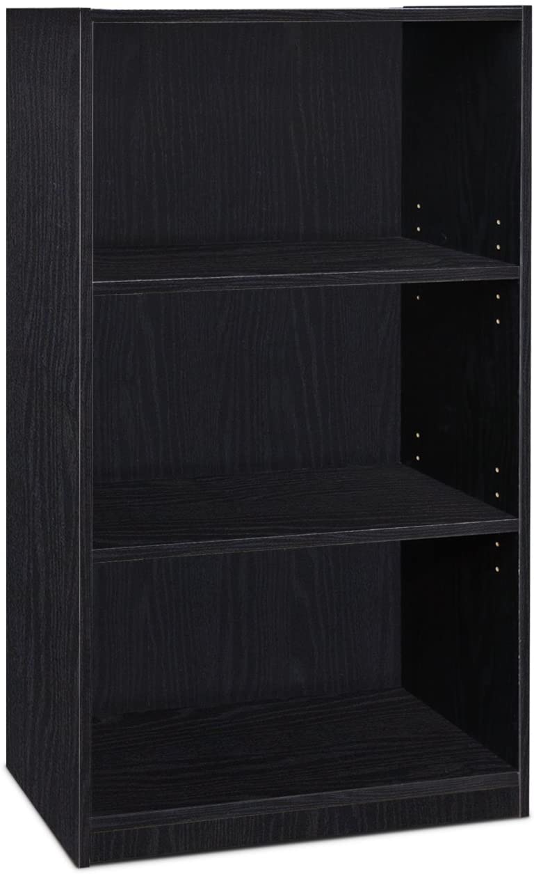 Bookshelf: 3-Tier Adjustable Shelf