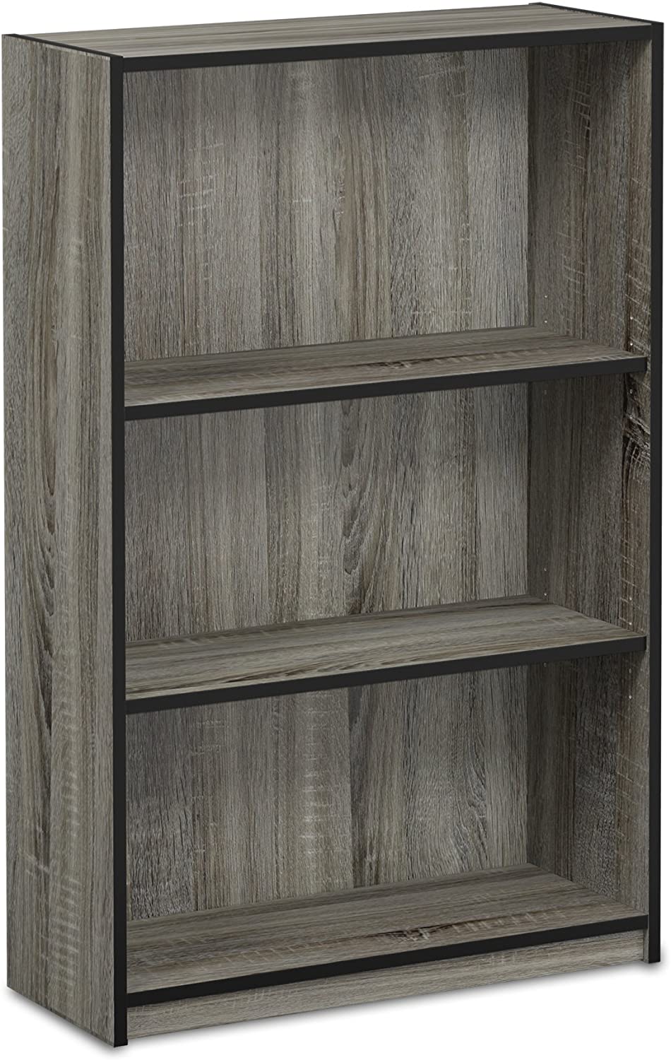 Bookshelf: 3-Tier Adjustable Shelf