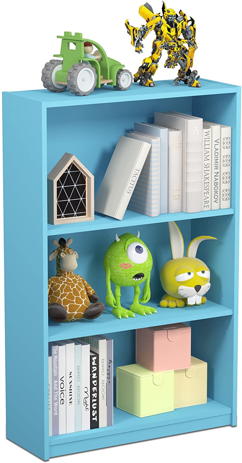 Bookshelf: 3-Tier Adjustable Shelf