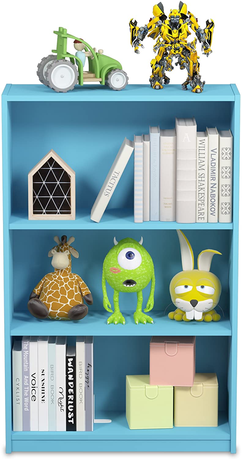 Bookshelf: 3-Tier Adjustable Shelf