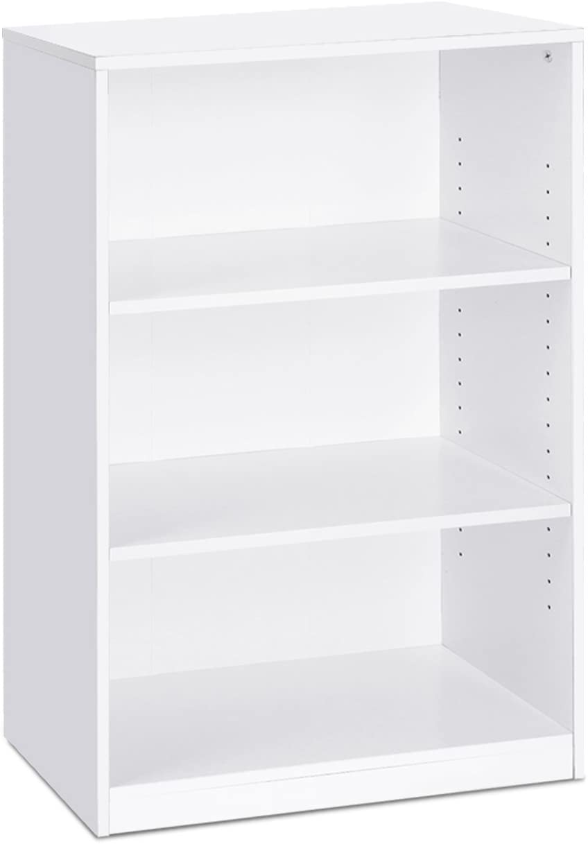 Bookshelf: 3-Tier Adjustable Shelf