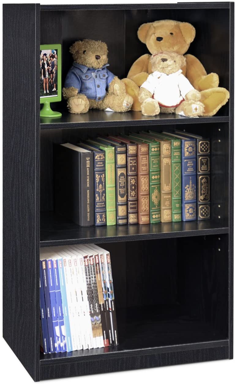 Bookshelf: 3-Tier Adjustable Shelf