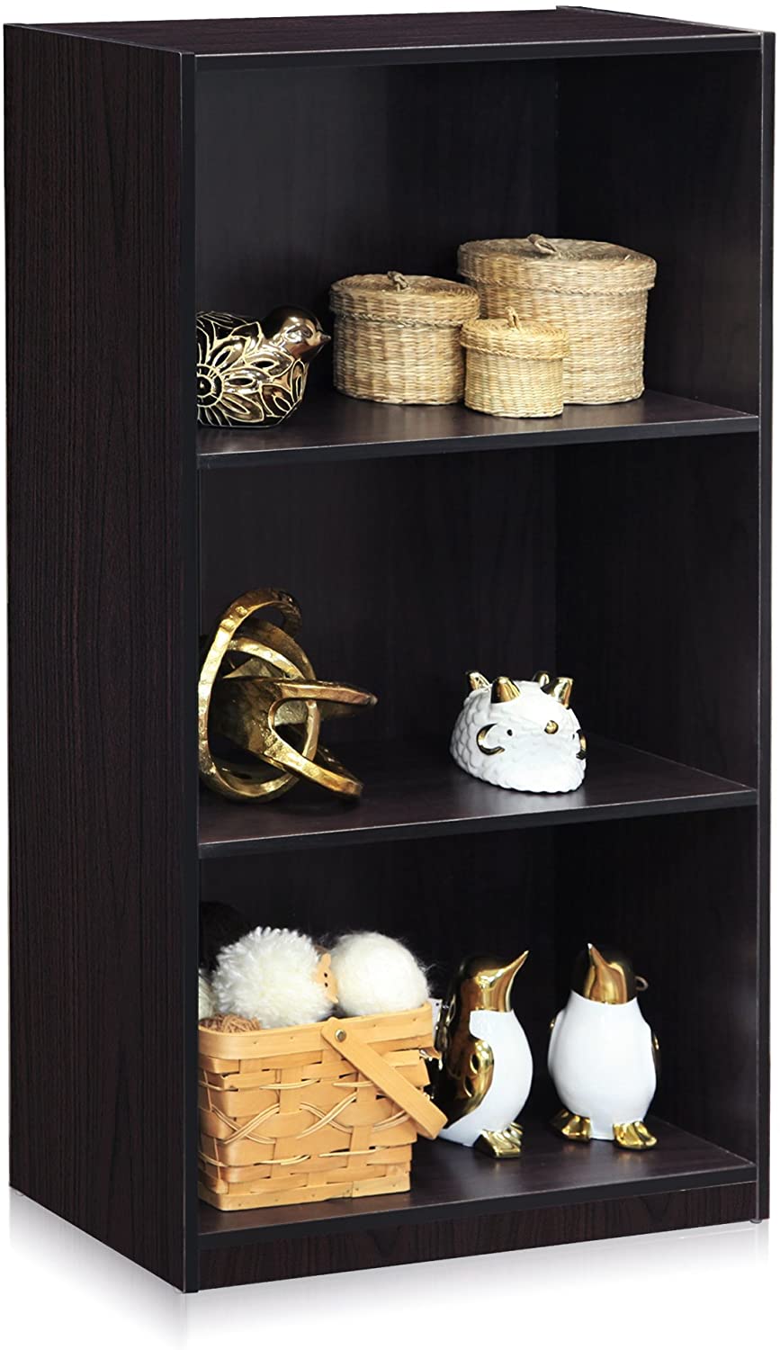 Bookshelf: 3-Tier Bookcase Storage Shelves