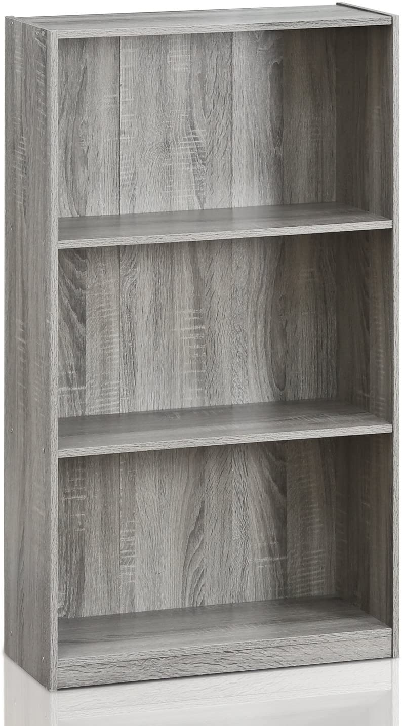 Bookshelf: 3-Tier Bookcase Storage Shelves