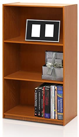 Bookshelf: 3-Tier Bookcase Storage Shelves