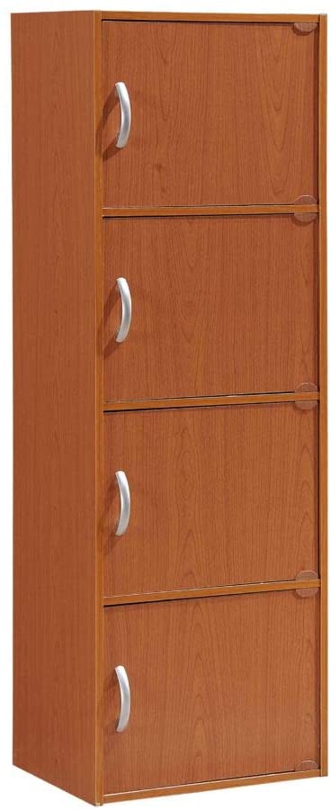 Bookshelf: 4-Shelf Bookcase Cabinet