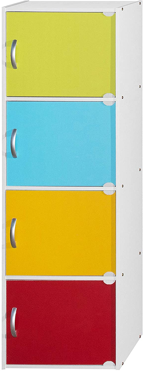 Bookshelf: 4-Shelf Bookcase Cabinet