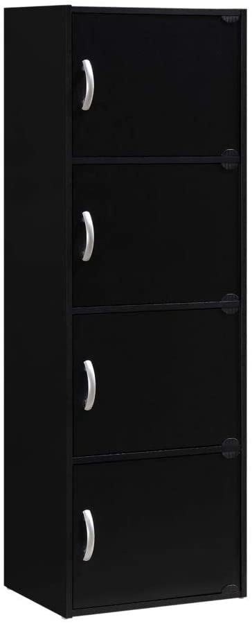 Bookshelf: 4-Shelf Bookcase Cabinet