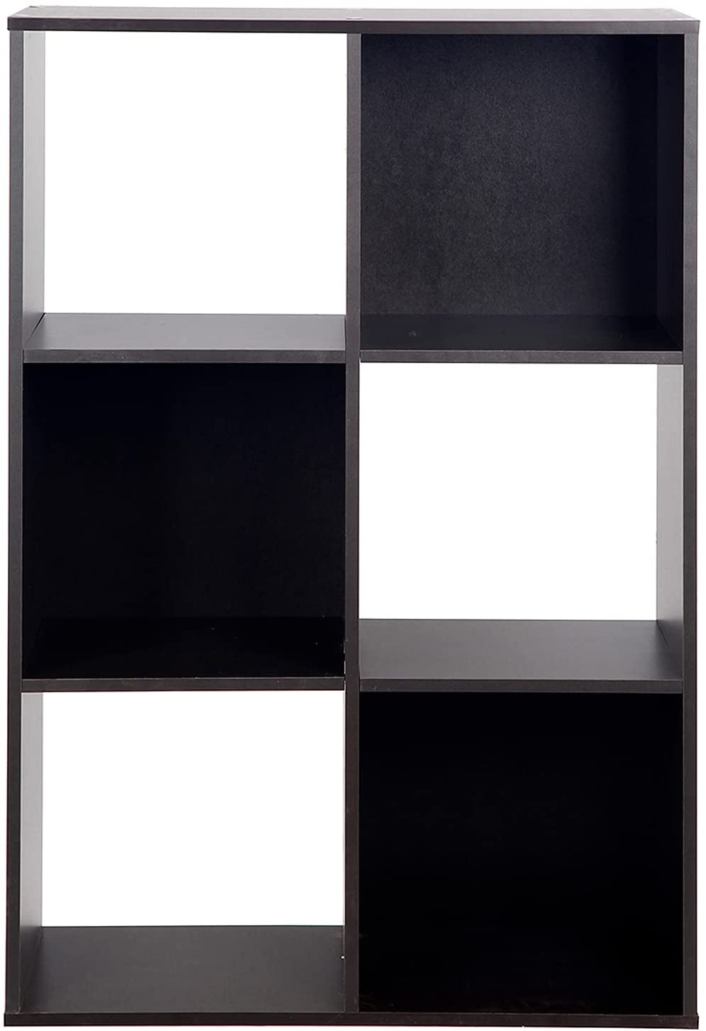 Bookshelf: 6 Tier Wooden Storage Cubes, Closet Cabinet Bookcase