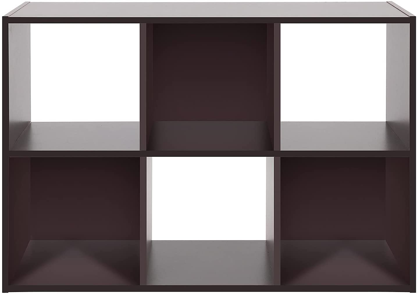 Bookshelf: 6 Tier Wooden Storage Cubes, Closet Cabinet Bookcase