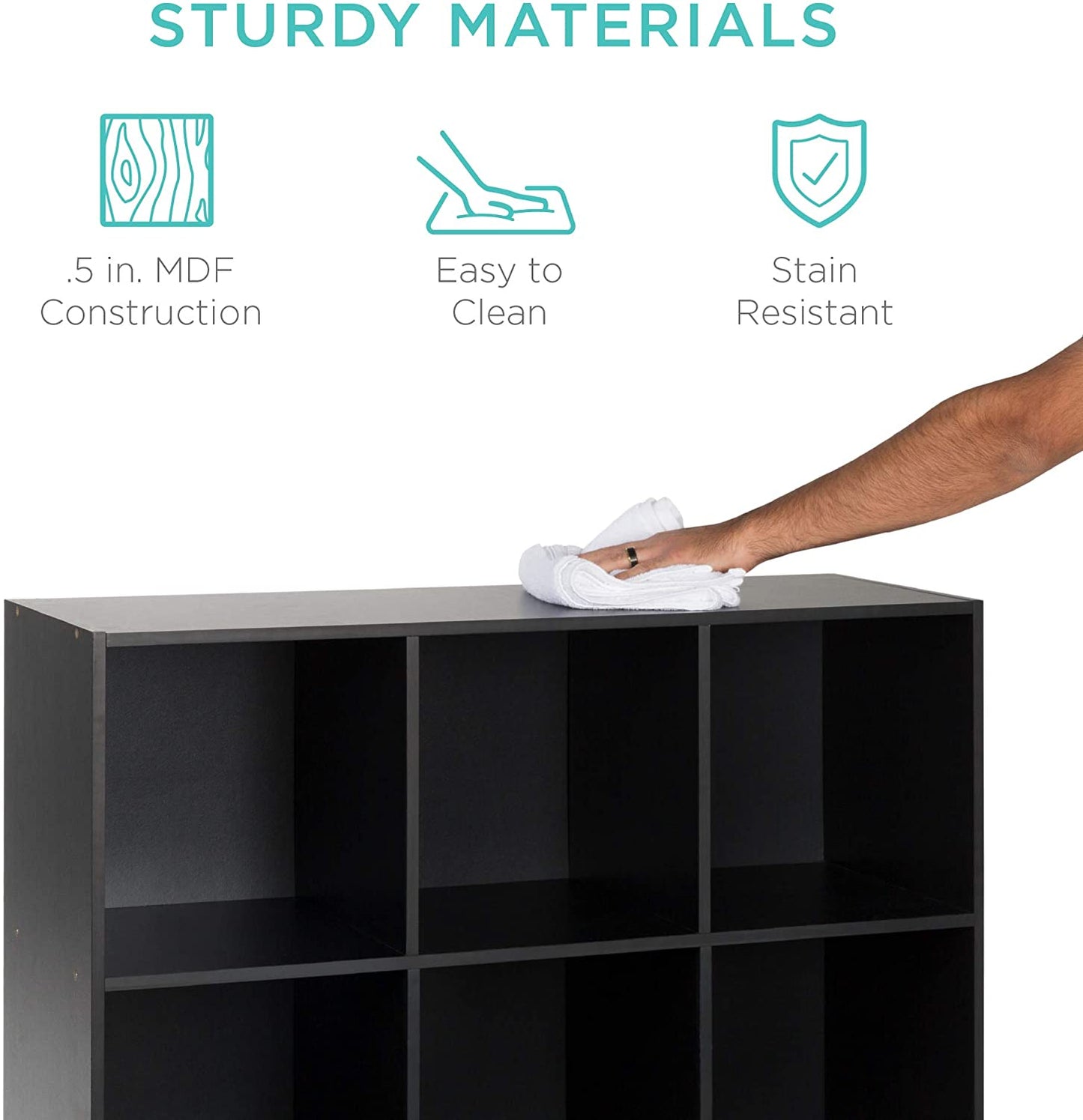 Bookshelf: 9-Cube Storage Shelf Organizer Bookshelf