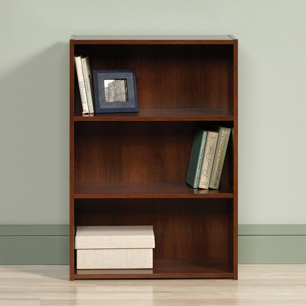 Bookshelf: Cherry finish 3-Shelf Bookcase