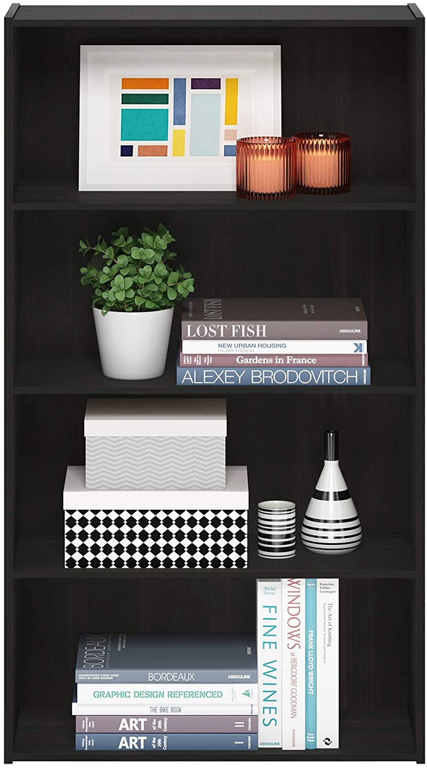 Bookshelf: Espresso 4 Tier Open Shelf
