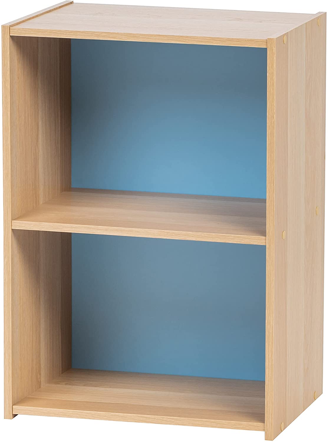 Bookshelf: Modern 2 Tier Shelf Small Bookcase