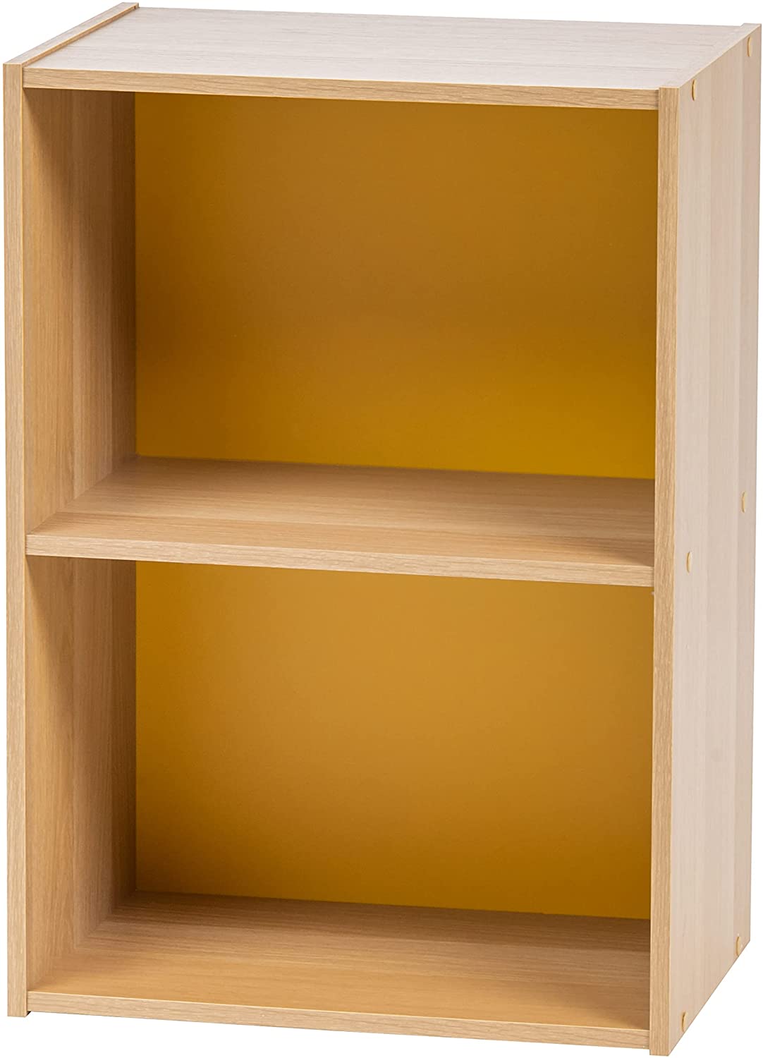 Bookshelf: Modern 2 Tier Shelf Small Bookcase