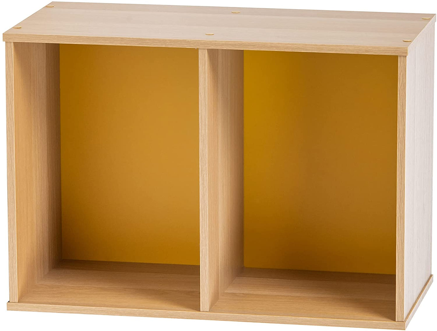 Bookshelf: Modern 2 Tier Shelf Small Bookcase