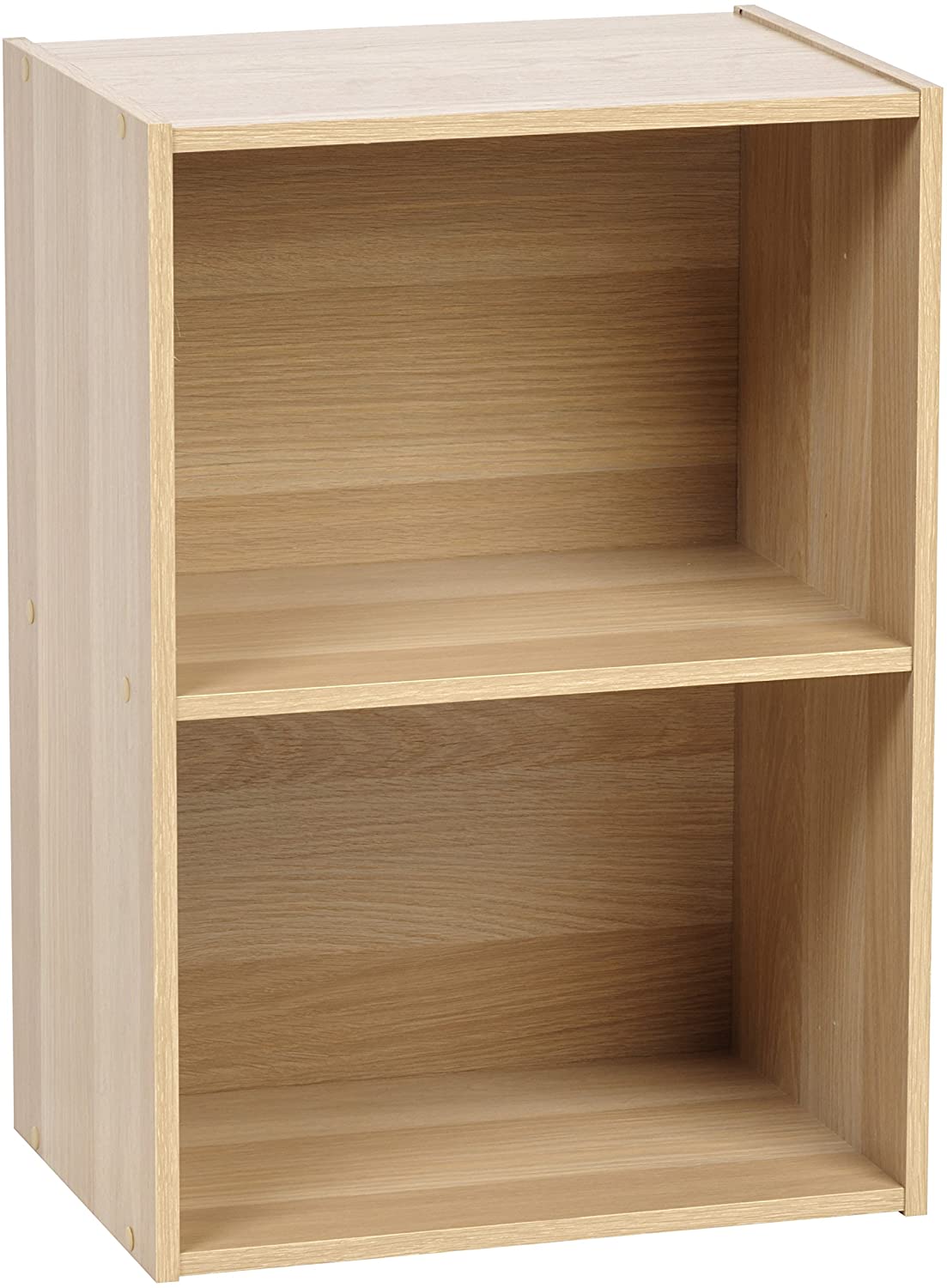 Bookshelf: Modern 2 Tier Shelf Small Bookcase