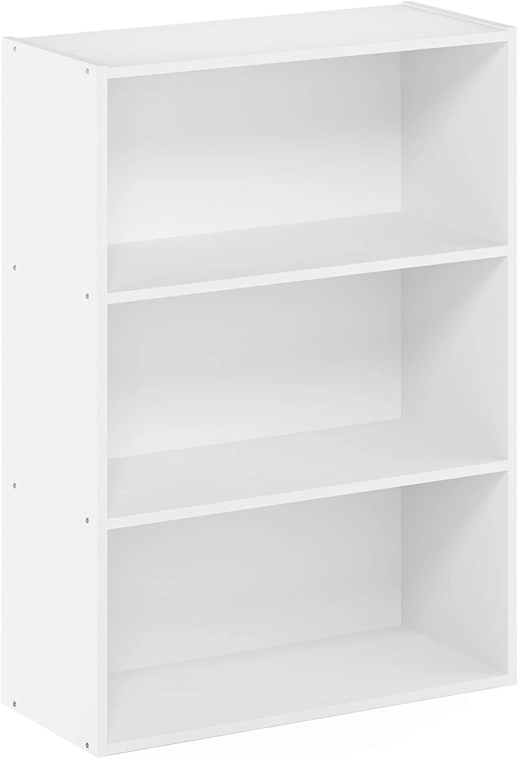 Bookshelf: Plain White 3-Tier Open Shelf Bookcase