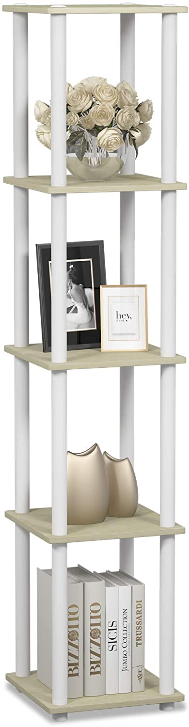 Bookshelf: Turn-N-Tube 5-Tier Corner Square Rack Display Shelf